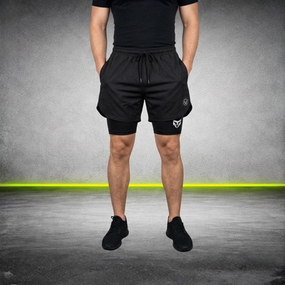 SHORT CON CALZA  DE HOMBRE  MICROFIBRA 