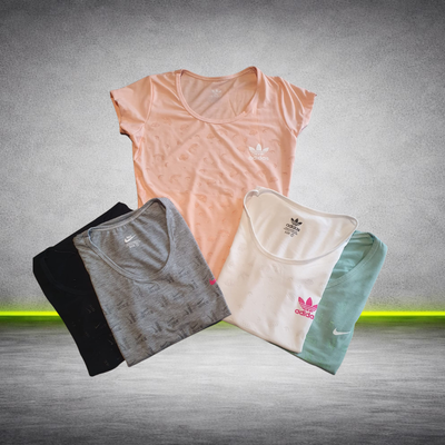 Remera deportiva dama manga corta