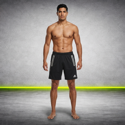 Short Deportivo Hombre  Training con Bolsillos con Cierre