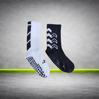 Medias deportivas antideslizantes largas y cortas adulto