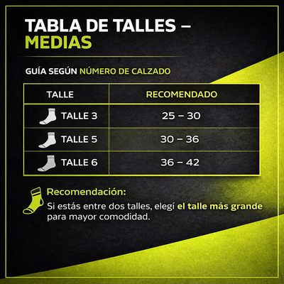 Medias deportivas de algodón con refuerzo