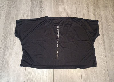 Remera deportiva crop dama tela respirable