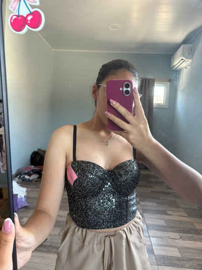 Corset lentejuelas