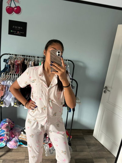 Pijama camisero largo 