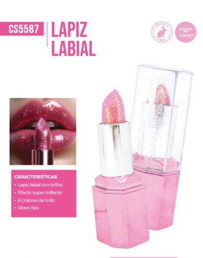 💖Labial en barra Glitter💖