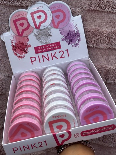 💟Polvo traslúcido PINK 21💟