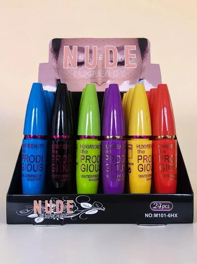 💜Rímel color negro Huxiabeauty💛