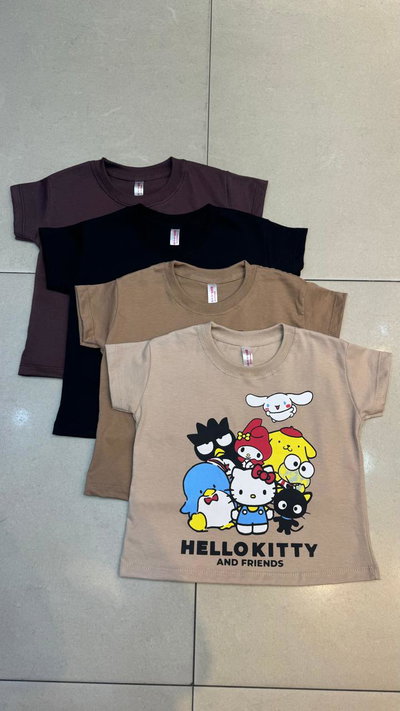 REMERA BASICA KITTY AND FRIEND 