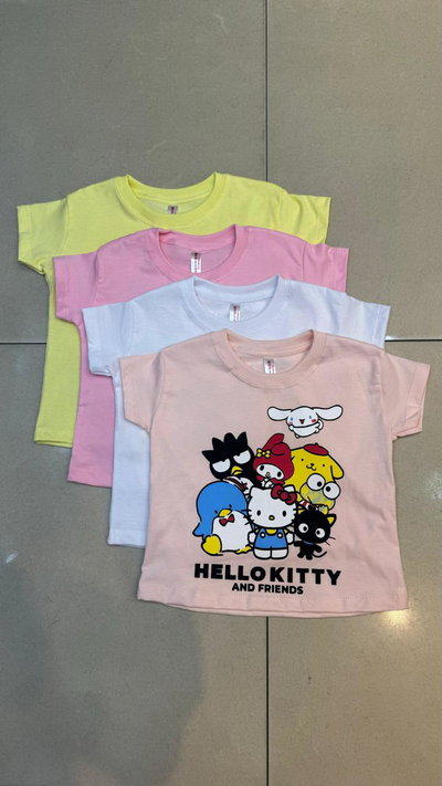 REMERA BASICA KITTY AND FRIEND 