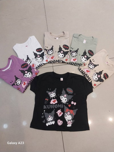 REMERAS BASICAS KUROMI BAD