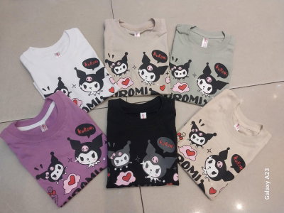 REMERAS BASICAS KUROMI BAD