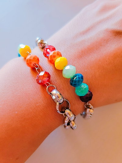 PULSERAS 7 CHACRAS X2