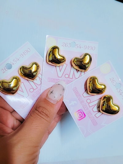 AROS CORAZON INFLADO X 3