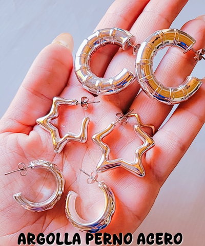 ARGOLLAS INFLADA PLATEADA X 3