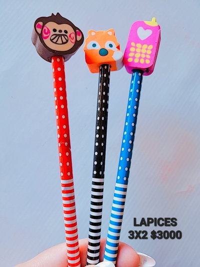 LAPICES ANIMADOS X 3
