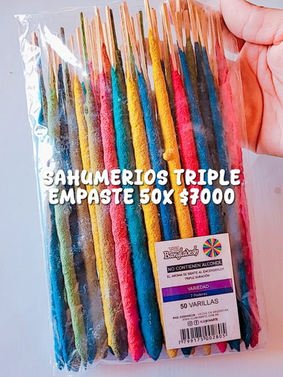 SAHUMERIOS X 50 TRIPLE EMPASTE 