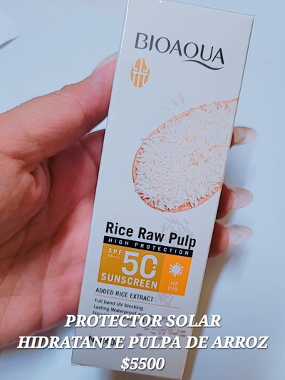 PROTECTOR SOLAR PULPA DE ARROZ X 2