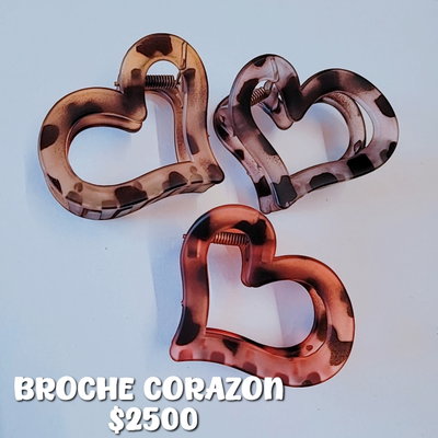 BROCHE CORAZON X 2