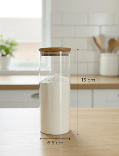 Contenedor Vidrio y Bambú 400 ml