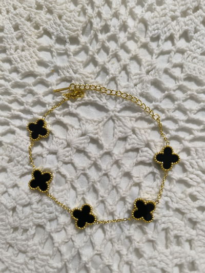 Pulsera Trebol Negro