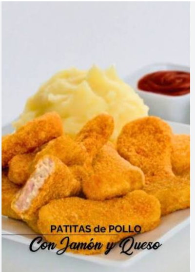 Patitas de pollo c/ jamón y queso