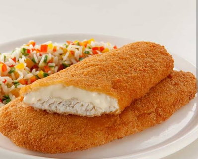 Milanesas de merluza con queso
