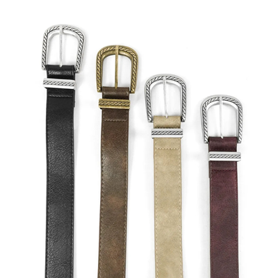 CINTO HEBILLA GRABADA DISEÑO TRENZADO 