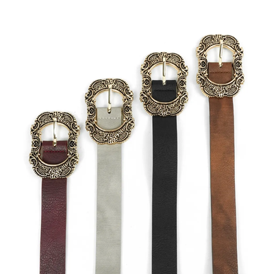 CINTO XL BOHO HEBILLA ORNAMENTADA - NEGRO