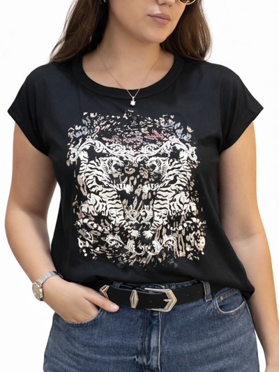 REMERA TORRE - NEGRO