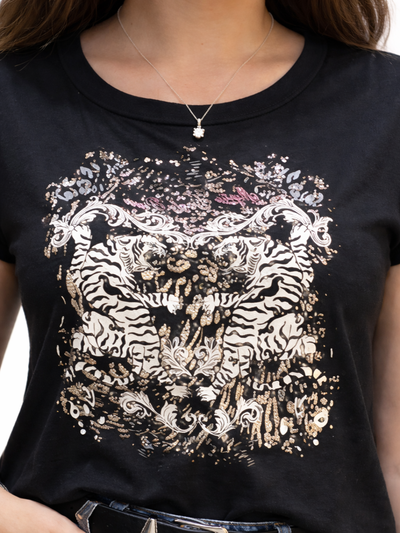 REMERA TORRE - NEGRO