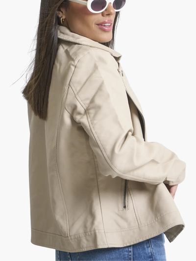 CAMPERA ECOCUERO NATURAL 