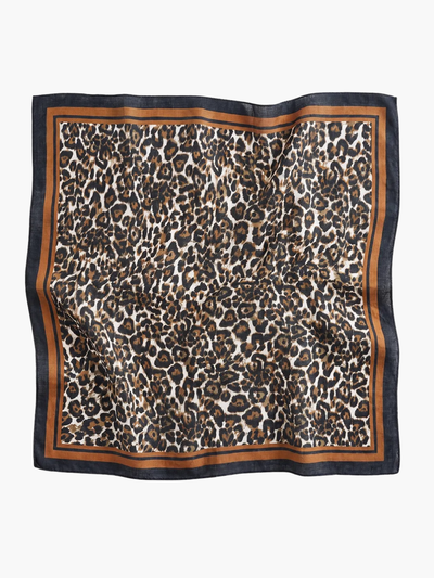 PAÑUELO LINO ANIMAL PRINT 60 X 60 CM