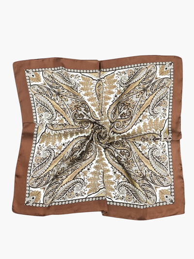 PAÑUELO PAISLEY CON MARCO 70 X 70 CM