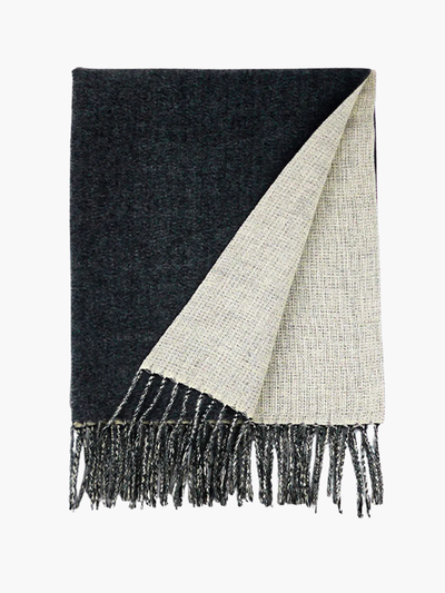 RUANA CASHMERE REVERSIBLE DOBLE COLOR PREMIUM