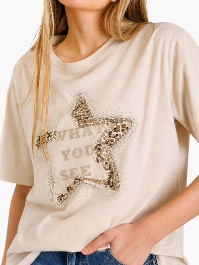 REMERA SLUPSK - BEIGE