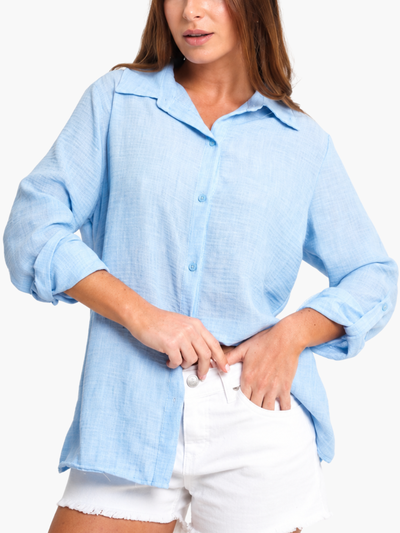 CAMISA CATERINA - CELESTE