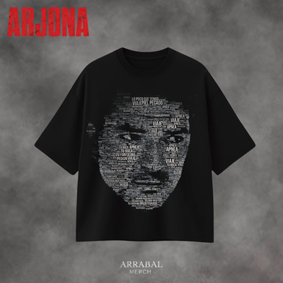 Remera Arjona Cara letras