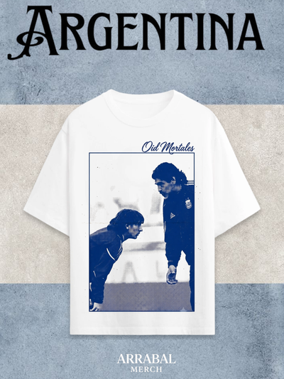 Remera Messi y Maradona 