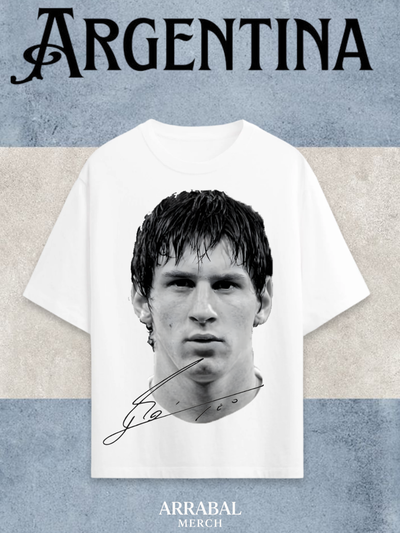Remera Blanca Messi