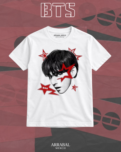 Remera Blanca Taehyung- ICONS