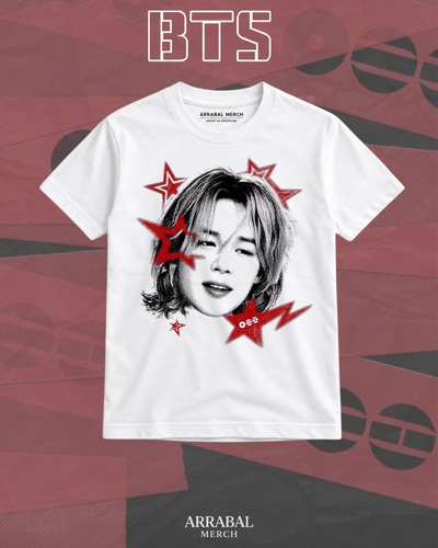 Remera Blanca Jimin- ICONS