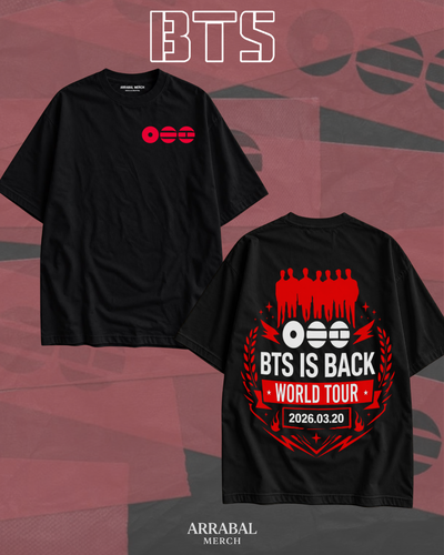 Remera Negra BTS is back
