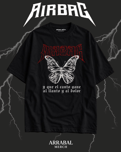 Remera Negra "Y que el canto le gane al llanto y al dolor"
