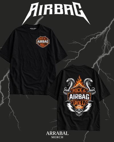 Remera Negra Rock and roll