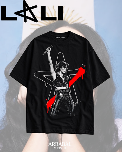 Remera Negra LALI — Superstar