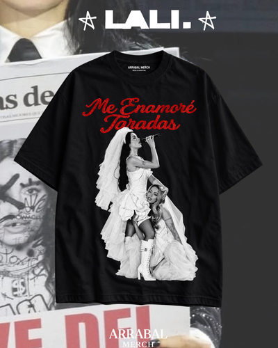 Remera Negra Lali y Tini "Me Enamoré Taradas" 