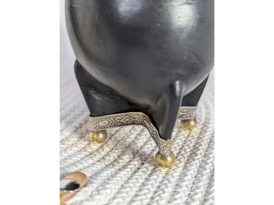 Mate torpedo virola cincelada base bolitas