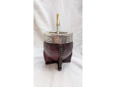 Mate imperial con cuero crocco