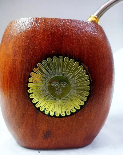 Mate galleta con aplique Sol de Mayo