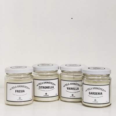 Velas Aromáticas de soja en frasco - 140 ml